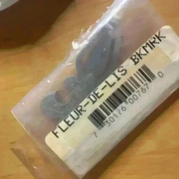 Fleur de Lis pewter eagle bookmark // Boy Scouts eagle USA vintage item - Picture 4 of 4